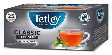 HERBATA TETLEY CLASSIC EARL GREY 25 TOREBEK