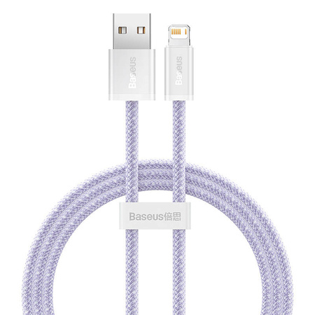 KABEL USB DO LIGHTNING BASEUS DYNAMIC 2, 2.4A, 1M (FIOLETOWY)