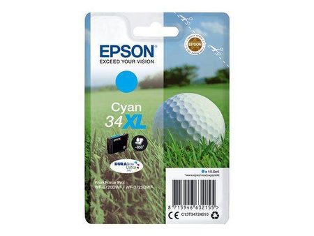 TUSZ ORYGINALNY EPSON T3472 C13T34724010 CYAN 10,8 ML PO TERMINIE