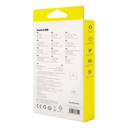 KABEL USB-C DO USB-C BASEUS FREE2DRAW, PD, 100W, 1M (FIOLETOWY)