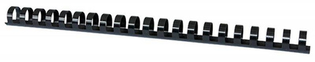 GRZBIET PLASTIKOWY 19MM (165 KARTEK) OFFICE PRODUCTS CZARNY 100 SZT.
