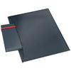 TECZKA KOPERTOWA A4 LEITZ COSY 47090089 AKSAMITNY SZARY PP 2 PRZEGRÓDKI 3SZT