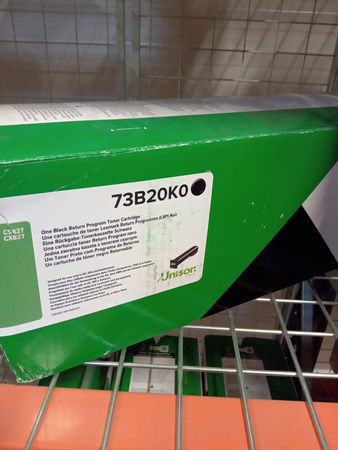 TONER ORYGINALNY LEXMARK 73B20K0 CZARNY 20000 STRON USZKODZONE OPAKOWANIE