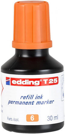 TUSZ DO MARKERÓW PERMANENTNY EDDING T 25 POMARAŃCZOWY 30ML