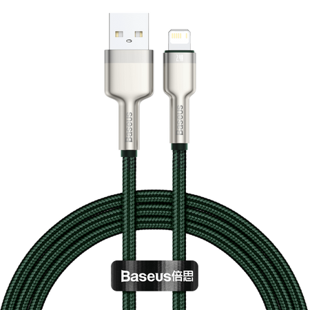 Kabel BASEUS Cafule USB-A-Lightning 1m (zielony)