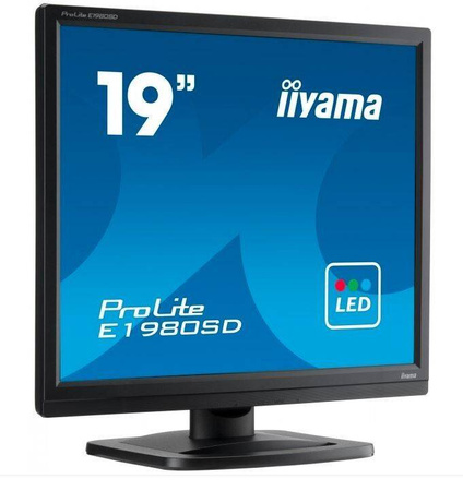 IIYAMA MONITOR 19 CALI PROLITE E1980D-B1 VGA,DVI,5:4,TN,5MS,250CD
