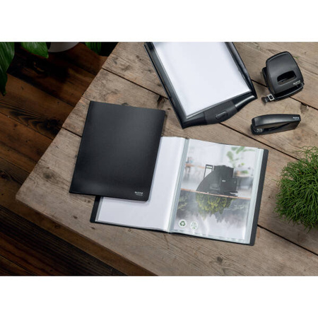 ALBUM OFERTOWY A4 LEITZ RECYCLE 46760095 CZARNY 20 KOSZULEK