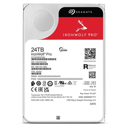 SEAGATE DYSK IRONWOLF PRO 24TB 3,5'' SATA ST24000NT002