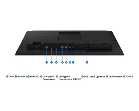 SAMSUNG MONITOR 24 CALE S40GD IPS 1920X1080 FHD 16:9 2XHDMI 1XDP 2XUSB-A 2.0 1XUSB-B 5MS 100HZ HAS+PIV PŁASKI 3YON-SITE (LS24D400GAUXEN)