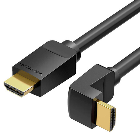 CABLE HDMI 2.0 VENTION AARBI 3M, ANGLED 90°, 4K 60HZ (BLACK)