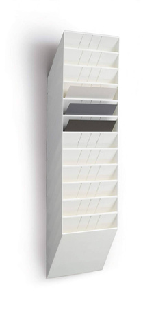 ZESTAW POJEMNIKÓW NA DOKUMENTY POZIOMY A4 DURABLE FLEXIBOXX 1709781010 BIAŁY 12SZT