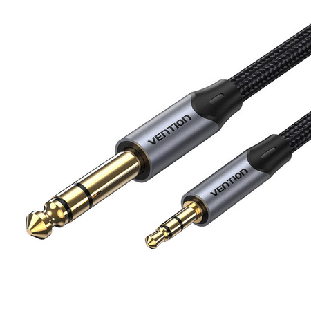 KABEL AUDIO 3,5MM TRS DO 6,35MM VENTION BAUHH 2M SZARY