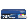 TONER ORYGINALNY BROTHER TN-248VAL, ZESTAW CMYK, 4 X 1000 STRON