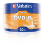 VERBATIM DVD-R, MATT SILVER, 43791, 4.7GB, 16X, WRAP, 50-PACK, BEZ MOŻLIWOŚCI NADRUKU, 12CM, DO ARCHIWIZACJI DANYCH
