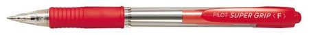 DŁUGOPIS KULKOWY AUTOMATYCZNY PILOT SUPER GRIP BPGP-10R-F-R CZERWONY 0.7