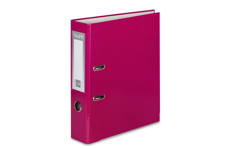 SEGREGATOR A4 TEKTURA VAUPE FCK 50MM 062/11 RÓŻOWY DŹWIGNIOWY