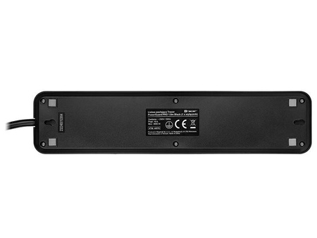 TRACER LISTWA ZASILAJĄCA POWERGUARD PRO 1.8M (5 GNIAZD, 1 WŁĄCZNIK) CZARNA