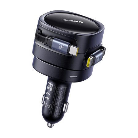 Ładowarka samochodowa BASEUS Enjoyment Max 60W 2xUSB-C (czarna)