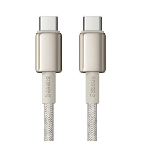 KABEL USB-C DO USB-C BASEUS TUNGSTEN GOLD, 100W, 2M (ZŁOTY)