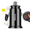 Ładowarka samochodowa Baseus Circular 2xUSB QC3.0 5A 30W (czarna)