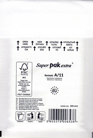 KOPERTA A/11 BĄBELKOWA HK NC KOPERTY 77030097/10 BIAŁA 10SZT