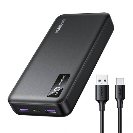 POWERBANK 20000MAH UGREEN PB312, PD 20W (CZARNY)