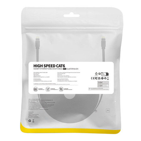 KABEL SIECIOWY BASEUS ETHERNET RJ45, CAT.6, 30M (CZARNY)