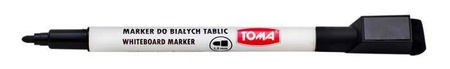 Marker suchościeralny TOMA 268 TO-268 N czarny okrągła końcówka 1.0mm +magnes+ścierak