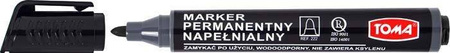 Marker permanentny TOMA TO-222 3 2 czarny okrągła końcówka