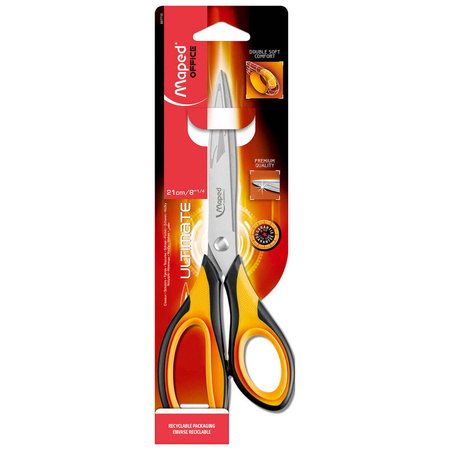 NOŻYCZKI 210MM MAPED ULTIMATE ASYMETRYCZNE BLISTER KARTONOWY