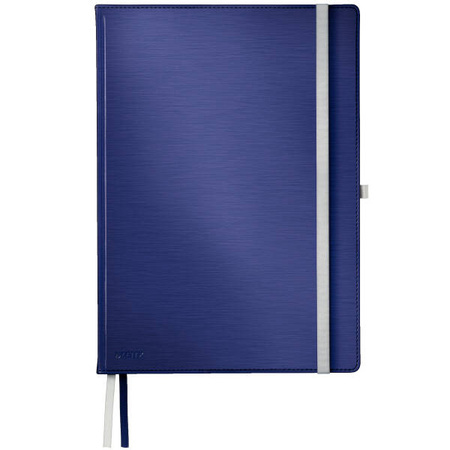 NOTATNIK A4 LEITZ STYLE 44760069 TYTANOWY BŁĘKIT W KRATKĘ TWARDA OPRAWA 80 KARTEK
