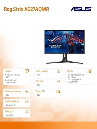 ASUS MONITOR 27 CALI XG27AQMR