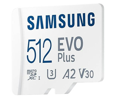 SAMSUNG KARTA PAMIĘCI MICROSD MB-MC512SA EU EVO PLUS 512GB + ADAPTER