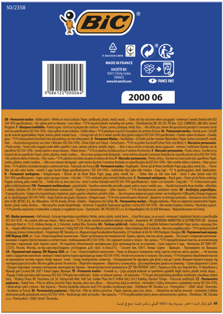 Marker permanentny BIC 2000 8209143 niebieski