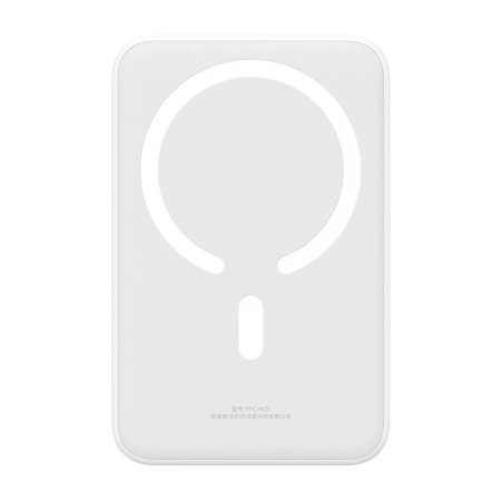 Powerbank magnetyczny Baseus Magnetic Mini 20000mAh, USB-C 20W MagSafe (biały)
