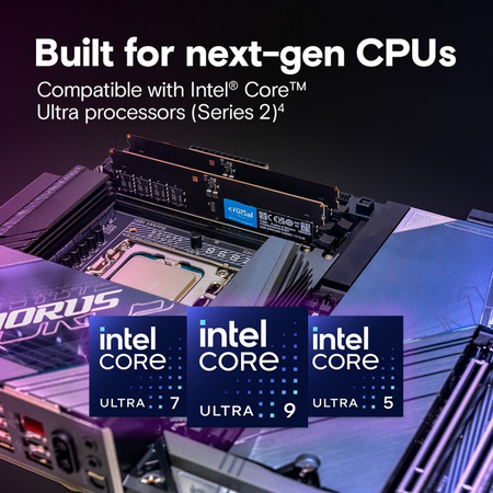 CRUCIAL PAMIĘĆ DDR5 32GB/6400 (2*16GB) CL52 CUDIMM