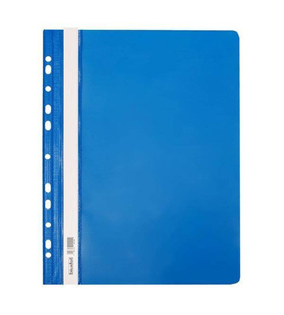 SKOROSZYT PLASTIKOWY Z PERFORACJĄ A4 BIUR-FOL SH-01-03 NIEBIESKI PCV 10SZT