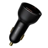 Ładowarka samochodowa Baseus Superme USB, USB-C, 100W + kabel USB-C(czarna)