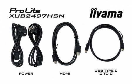 IIYAMA MONITOR 24 CALE XUB2497HSN-W1 IPS,USB-C DOCK,HDMI,DP