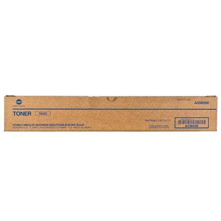 TONER ORYGINALNY MINOLTA TN322K A33K050 CZARNY 28800 STRON
