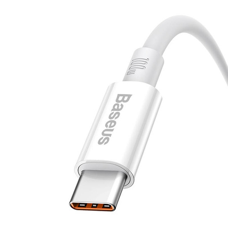 KABEL USB DO USB-C BASEUS SUPERIOR 100W 0.25M (BIAŁY)