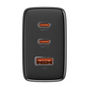 Ładowarka sieciowa Baseus OS-Cube Pro 2xUSB-C + USB, 65W (czarna)