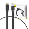 PŁASKI KABEL SIECIOWY BASEUS HIGH SPEED, ETHERNET RJ45, GIGABIT, CAT.6, 0,5M (CZARNY)
