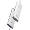 HUB 4W1 BASEUS LITE SERIES USB-C DO 4X USB 3.0 + USB-C, 25CM (BIAŁY)