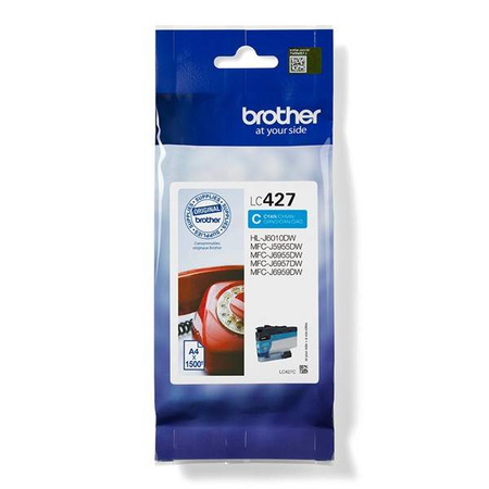 BROTHER ORYGINALNY INK / TUSZ LC-427C, CYAN, 1500S, BROTHER MFC-J5955DW, MFC-J6955DW