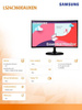 SAMSUNG MONITOR 24 CALE LS24C360EAUXEN VA 1920X1080 FHD 16:9 1XD-SUB 1XHDMI 4 MS (GTG) ZAKRZYWIONY 2 LATA D2D