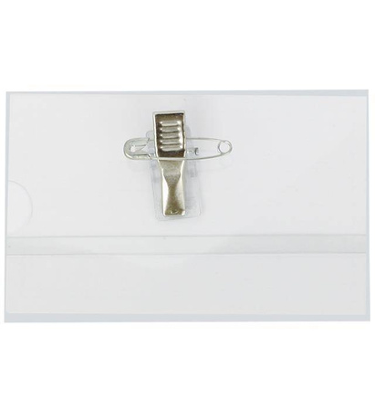 IDENTYFIKATOR Z KLIPSEM I AGRAFKĄ 90X55MM GRAND 130-1063 50SZT