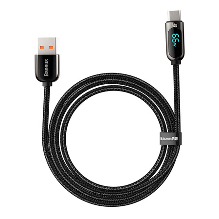 KABEL USB DO USB-C BASEUS DISPLAY, 66W, 1M (CZARNY)