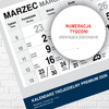 KALENDARZ WISZĄCY TRÓJDZIELNY O-PRESS ROK 2026 BUKIET