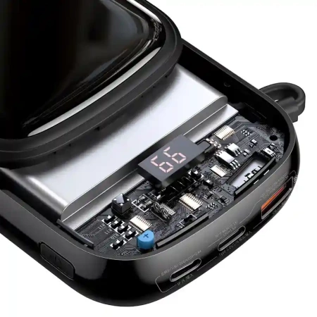 Powerbank BASEUS Qpow Pro 20000mAh 20W z kablem Lightning (czarny)